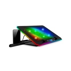 EVOLVEO Ania 9RGB, chladící podložka pod notebook, 6x ventilátor, RGB podsvícení ventilátorů a obvodu