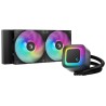 DEEPCOOL Vodní chladič LE240 V2, ARGB, 2x120mm, AM5, LGA1851, černá