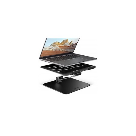 AXAGON STND-LQB hliníkový HQ stojan na notebook 10"-17.3" nastavitelná výška a úhel, černý