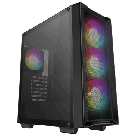 DEEPCOOL Case CC560 MESH V2, ATX, ARGB, Průhledná bočnice, 4x120mm Fan, černá