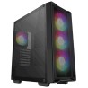 DEEPCOOL Case CC560 MESH V2, ATX, ARGB, Průhledná bočnice, 4x120mm Fan, černá