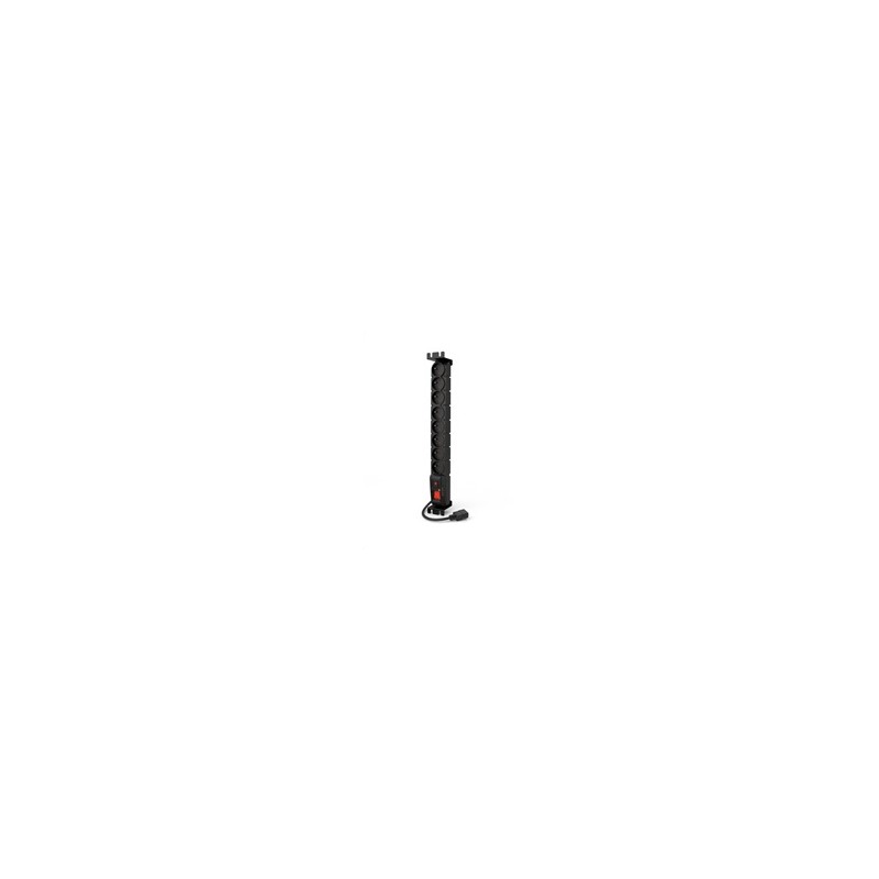 19" rozvodný panel ACAR 8x230V s IEC konektorem pro UPS, 3m