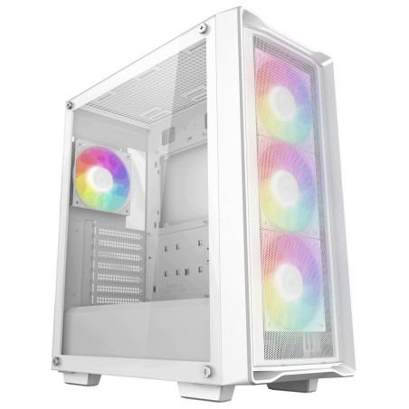 DEEPCOOL Case CC560 MESH V2 WH, ATX, ARGB, Průhledná bočnice, 4x120mm Fan, bílá