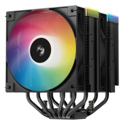 DEEPCOOL CPU Chladič AG620 BK ARGB V2, 2x120mm, LGA1851, AM5, černá