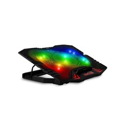 EVOLVEO Ania 5RGB, chladicí podložka pro notebook, 5x ventilátor, RGB podsvícení