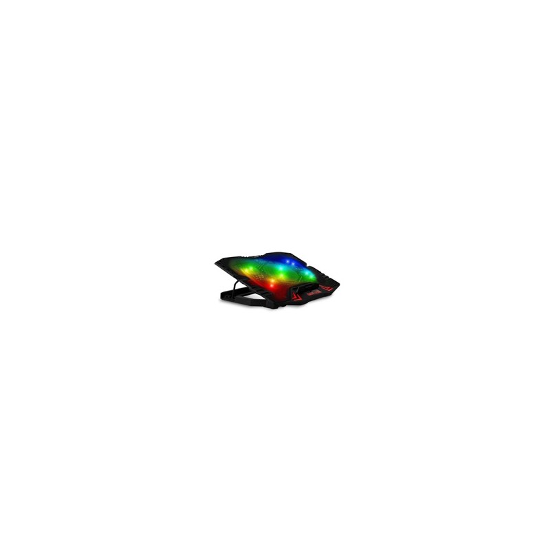 EVOLVEO Ania 5RGB, chladicí podložka pro notebook, 5x ventilátor, RGB podsvícení