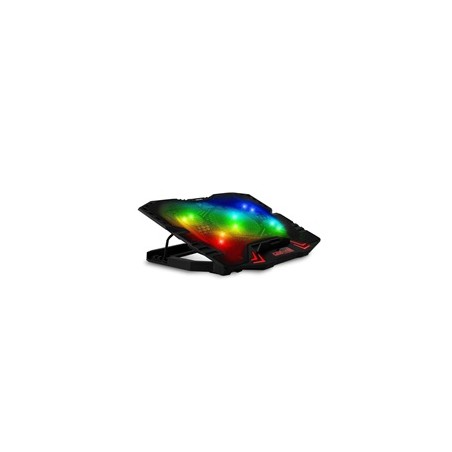 EVOLVEO Ania 5RGB, chladicí podložka pro notebook, 5x ventilátor, RGB podsvícení