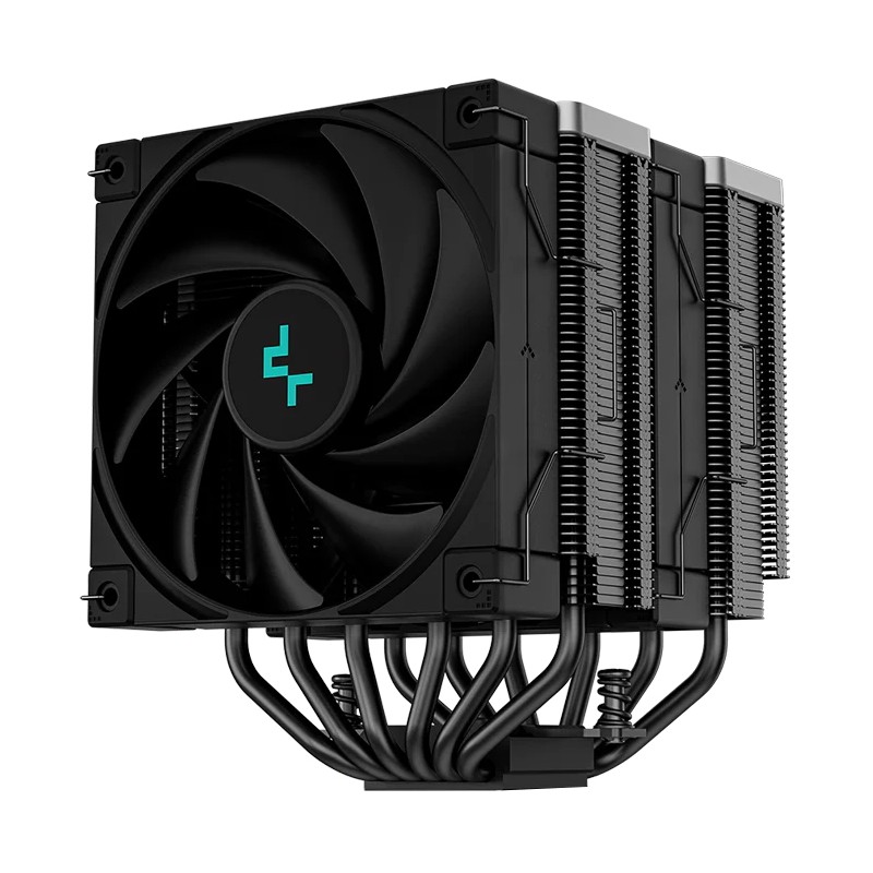 DEEPCOOL CPU Chladič AK620 ZERO DARK, 2x120mm, LGA1851, AM5, černá