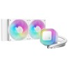DEEPCOOL Vodní chladič LE240 WH V2, ARGB, 2x120mm, AM5, LGA1851, bílá