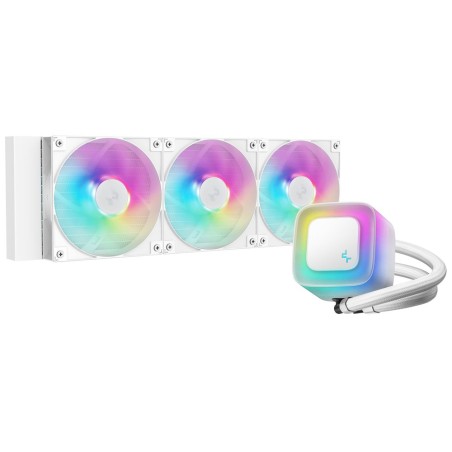 DEEPCOOL Vodní chladič LE360 WH V2, ARGB, 3x120mm, AM5, LGA1851, bílá