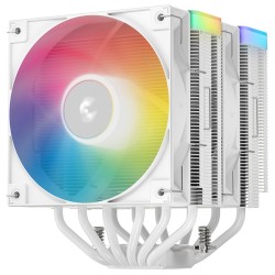 DEEPCOOL CPU Chladič AG620 WH ARGB V2, 2x120mm, LGA1851, AM5, bílá