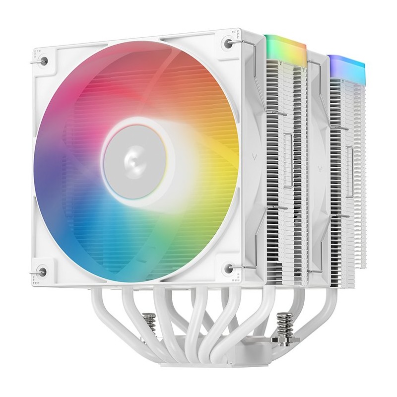 DEEPCOOL CPU Chladič AG620 WH ARGB V2, 2x120mm, LGA1851, AM5, bílá