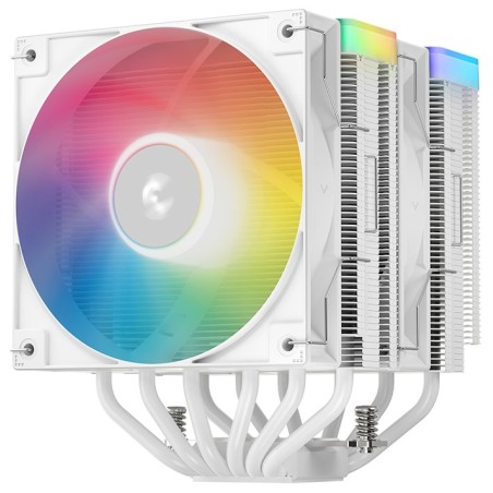 DEEPCOOL CPU Chladič AG620 WH ARGB V2, 2x120mm, LGA1851, AM5, bílá