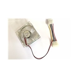 EUROCASE ventilátor 80mm, 12V/0,14A, prosvětlený RGB (molex)
