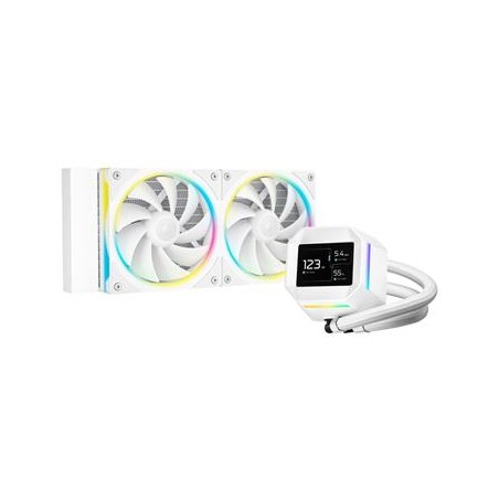 DEEPCOOL Vodní chladič LM240 WH, ARGB, 2x 120mm, AM5, LGA1851, bílá