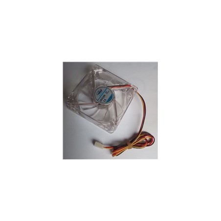 EUROCASE ventilátor 80mm, 12V/0,15A, prosvětlený RGB (3-pin)