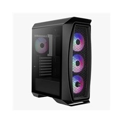 AEROCOOL skříň Aero One Frost ML G, Mid tower, 2x USB 3.0, 2x audio, 4x 120mm RGB Fan, bez zdroje