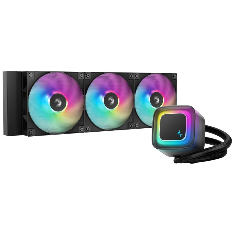 DEEPCOOL Vodní chladič LE360 V2, ARGB, 3x 120mm, AM5, LGA1851, černá