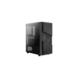 AEROCOOL skříň Menace Saturn FRGB ML G, Mid tower, 2x USB 3.0, 2x audio, 1x 120mm FRGB Fan, bez zdroje
