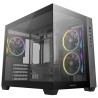 DEEPCOOL Case CG330 3F, mATX, Průhledná bočnice, 3x120mm ARGB Fan, černá