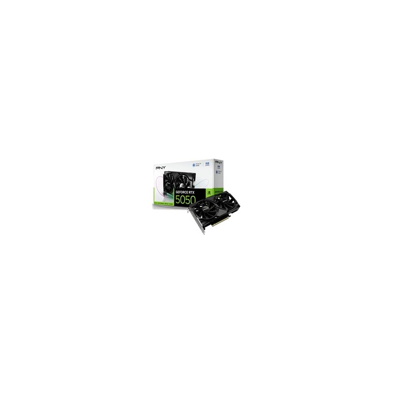 PNY VGA Nvidia GeForce RTX 5050 8GB Dual Fan, RTX 5050, 8GB GDDR6, 3xDP, 1xHDMI