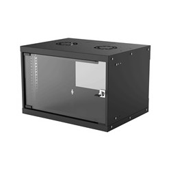Intellinet 19" BASIC rozvaděč 6U/400mm, černý, rozložený flatpack