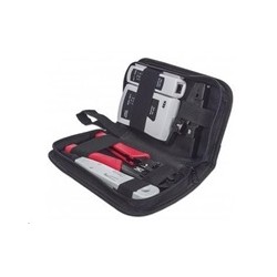 Intellinet 4-Piece Network Tool Kit, sada nářadí: cable tester, krimpovací kleště, LSA narážecí nástroj, stripovač