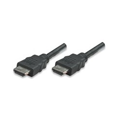 MANHATTAN kabel HDMI s Ethernetem, stíněný, 1m, Black
