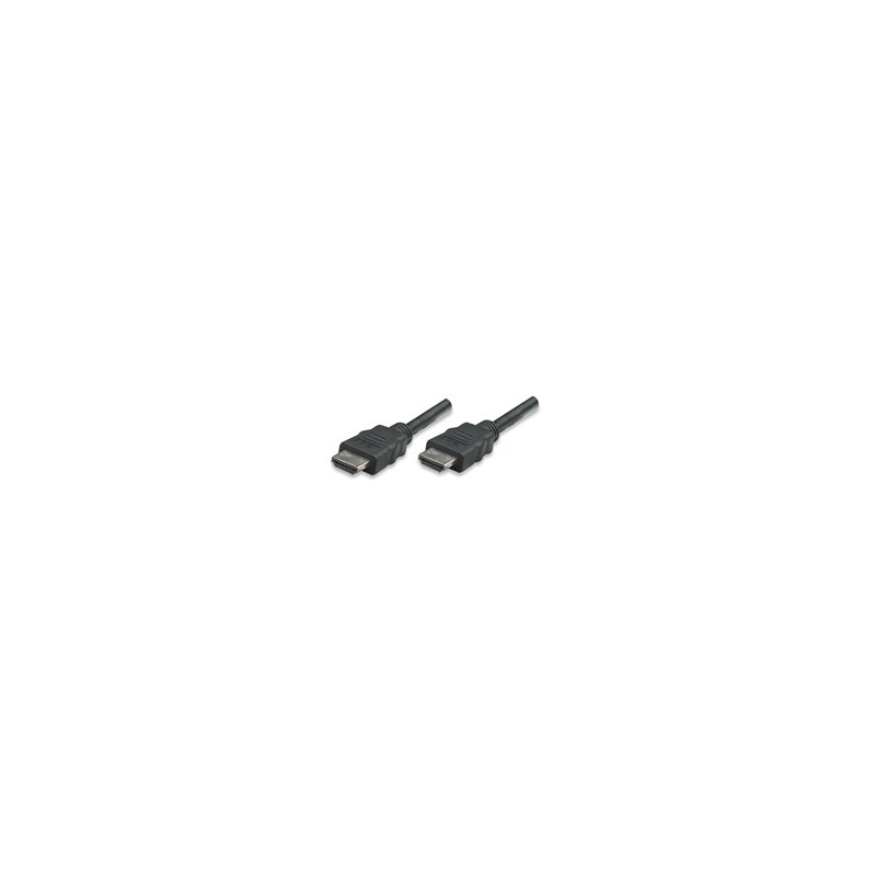 MANHATTAN kabel HDMI s Ethernetem, stíněný, 1m, Black