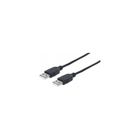 MANHATTAN kabel USB 2.0, Type-A Male to Type-A Male, 1m, Black
