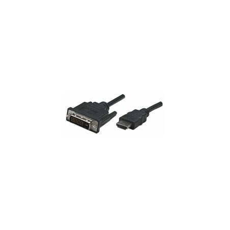 Manhattan kabel HDMI na DVI-D, Dual Link, 1m, černá