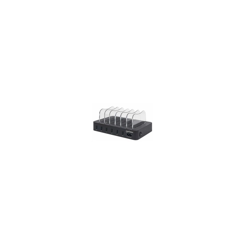 MANHATTAN USB nabíjecí stanice, 6-Port USB Charging Station, USB-A, černá