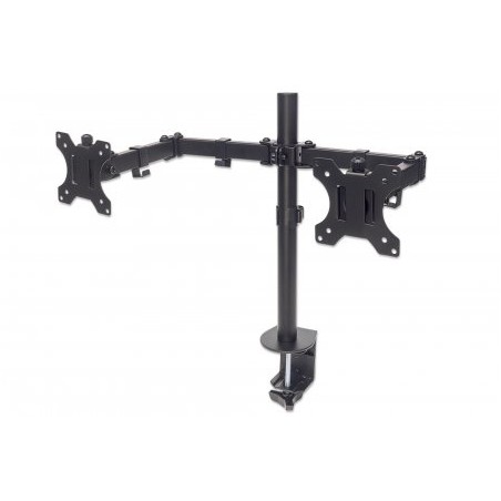 MANHATTAN Stolní držák pro 2xLCD, 13" až 32", černý