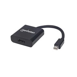 MANHATTAN Adapter mini DP na HDMI, aktivní, černá