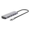 MANHATTAN Dokovací stanice USB-C 9v1, 1xHDMI, 2xUSB-C, 3xUSB, 1xRJ45, čtečka SD karet, šedá