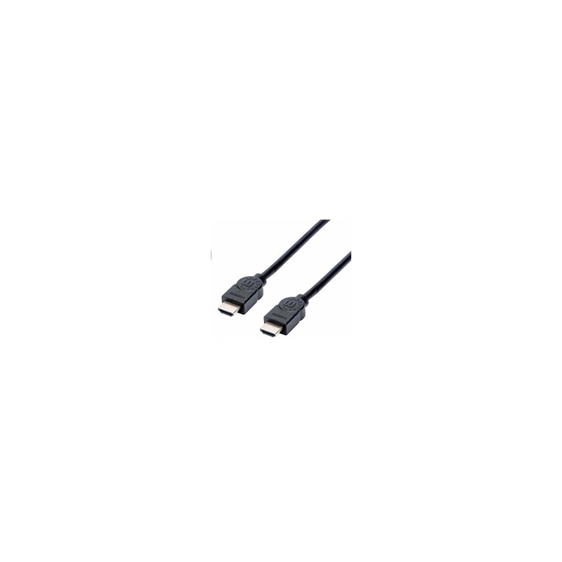 Manhattan HDMI kabel, ARC, 3D, 4K@30Hz, Shielded, 1.5m, černá