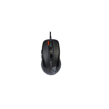 A4tech F5, V-Track herní myš, až 3000DPI, paměť 160kB, 7 tlačítek, USB, černá