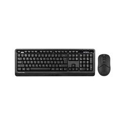 A4tech Bezdrátový kancelářský set klávesnice+myš FG1012S, CZ/SK, černá
