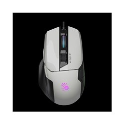 A4tech Bloody Myš W70 Max Activated, podsvícená herní myš, 12000 DPI, USB, Bílá