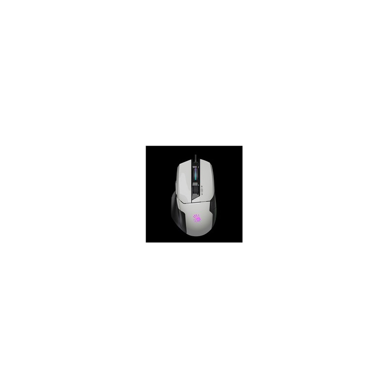 A4tech Bloody Myš W70 Max Activated, podsvícená herní myš, 12000 DPI, USB, Bílá