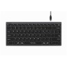 A4tech Klávesnice FX51, kancelářská klávesnice, membránová, drátová, CZ/SK, Šedá