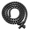 EVOLVEO CableHold, organizér kabelů, 2,5 m x 2 cm, samosvorný, černý