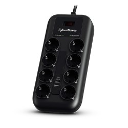 CyberPower Surge Buster™ 8 zásuvek, 2xUSB, 1.8m, German, New