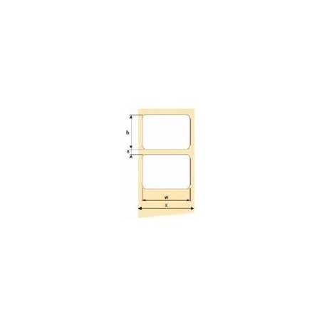 OEM samolepicí etikety 45mm x 25mm, bílý papír, cena za 2000 ks