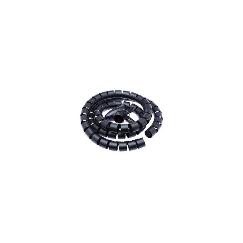 CONNECT IT trubice pro vedení kabelů WINDER, 1,5m x 30mm černá (organizér kabelů)