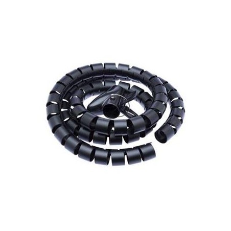 CONNECT IT trubice pro vedení kabelů WINDER, 1,5m x 30mm černá (organizér kabelů)