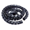 CONNECT IT trubice pro vedení kabelů WINDER, 1,5m x 30mm černá (organizér kabelů)