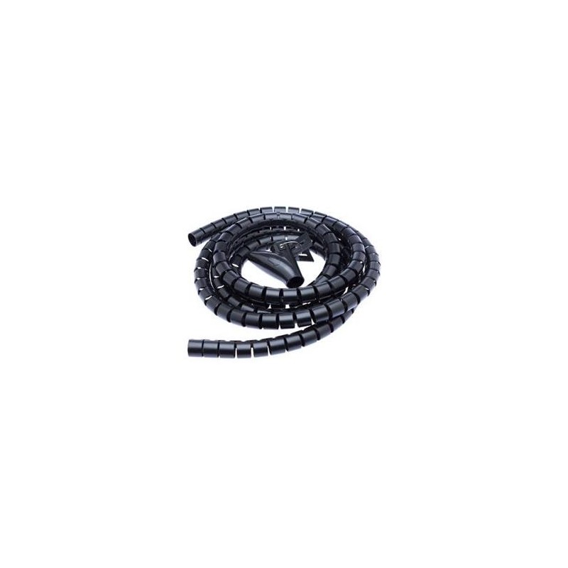 CONNECT IT trubice pro vedení kabelů WINDER, 2,5m x 20mm, černá (organizér kabelů)