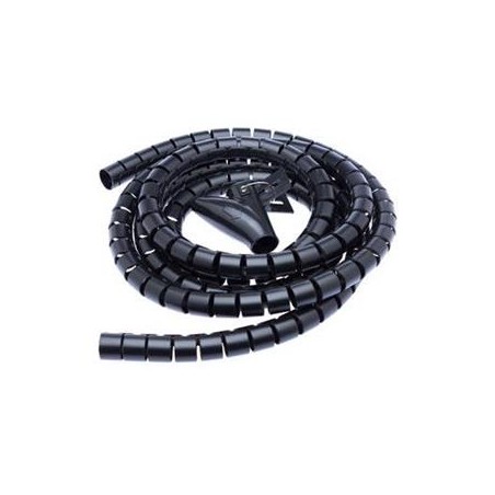 CONNECT IT trubice pro vedení kabelů WINDER, 2,5m x 20mm, černá (organizér kabelů)