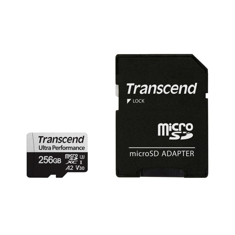 TRANSCEND MicroSDXC karta 256GB 340S, UHS-I U3 A2 Ultra Performace 160/125 MB/s
